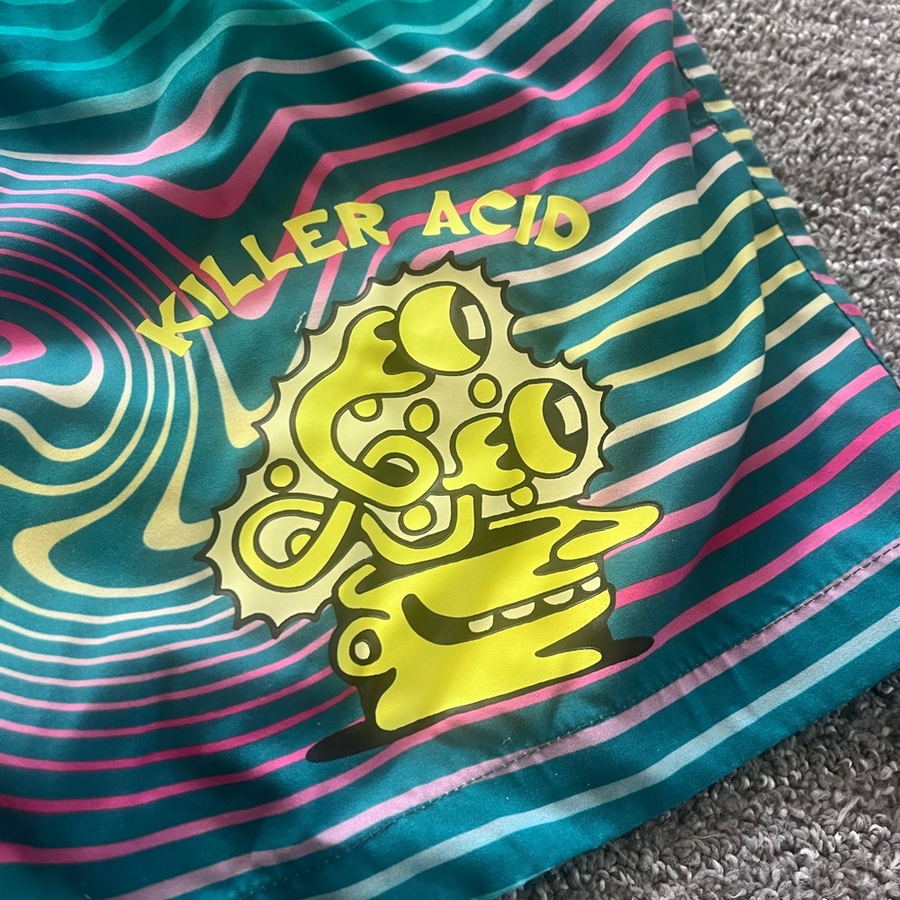 Killer Acid Swim Shorts Board Shorts Striped XL - Picture 3 of 8